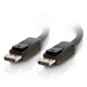 C2G 7m DisplayPort Cable with Latches 8K UHD M/M - 4K - Black - Câble DisplayPort - DisplayPort (M) pour DisplayPort (M) - 7 m 