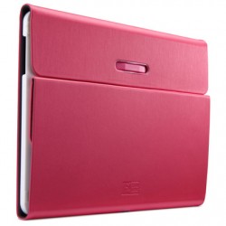 Case Logic SnapView 2.0 - Protection à rabat pour tablette - polycarbonate - rose - 10" - pour Samsung Galaxy Tab 4 (10.1 ")