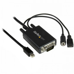 StarTech.com Câble adaptateur Mini DisplayPort vers VGA de 2 m avec audio - Convertisseur Mini DP vers VGA - M/M - 1920x1200 / 