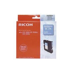 Ricoh GC 21C - Cyan - originale - cartouche d'encre - pour Ricoh Aficio GX3000, Aficio GX3050, Aficio GX5050, GX 2500, GX 3050