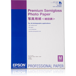 Epson Premium Semigloss Photo Paper - Semi-brillant - A2 (420 x 594 mm) - 251 g/m² - 25 feuille(s) papier photo - pour SureColo