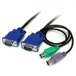 StarTech.com Câble pour Switch KVM VGA avec PS/2 3 en 1 - 1.80m - Câble clavier / vidéo / souris (KVM) - PS/2, HD-15 (VGA) (M) 