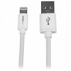 StarTech.com Câble Apple® Lightning vers USB pour iPhone, iPod, iPad 2 m Blanc - Câble iPhone 5 - Chargeur Synchronisation Ligh