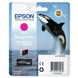 Epson T7603 - 26 ml - Magenta vif - original - blister - cartouche d'encre - pour SureColor P600, SC-P600