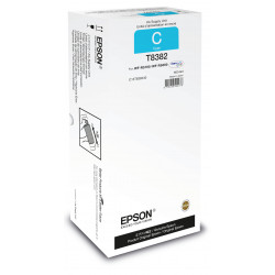 Epson T8382 - 167.4 ml - cyan - original - recharge d'encre - pour WorkForce Pro WF-R5190, WF-R5190DTW, WF-R5690, WF-R5690DTWF