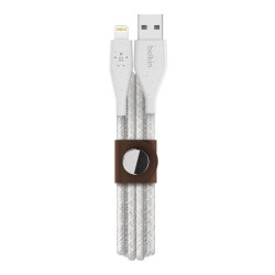 Belkin Câble Lightning vers USB-A DuraTek Plus avec sangle de fermeture (câble de recharge robuste pour iPhone, câble Lightning