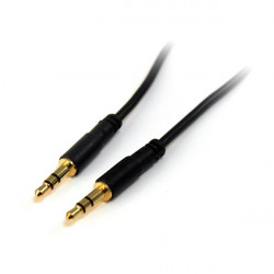 StarTech.com Câble audio stéréo Slim 3,5 mm de 90 cm - M/M - Câble audio - mini jack stéréo mâle pour mini jack stéréo mâle - 9