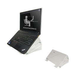 Neomounts by Newstar NSNOTEBOOK300 - Pied - pour ordinateur portable - acrylique - clair - Taille d'écran : 10"-22"