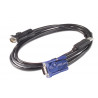 APC - Câble vidéo / USB - USB, HD-15 (VGA) (M) pour HD-15 (VGA) (M) - 7.6 m - pour APC 16 Port Multi-Platform Analog KVM, 8 Por
