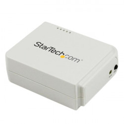StarTech.com Serveur d'impression USB 2.0 sans fil N avec port Ethernet 10/100 Mb/s - 802.11 b/g/n  et 150 Mb/s - Blanc - Serv