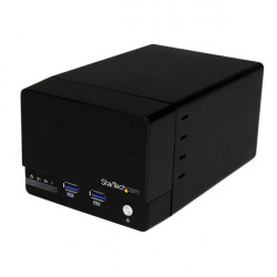 StarTech.com Boîtier RAID USB 3.0 pour 2 disques durs / HDD SATA III de 3,5 pouces avec UASP et hub / concentrateur USB à charg