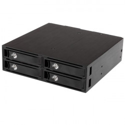 StarTech.com Backplane pour 4 disques durs SAS II / SATA III 6 Gb/s de 2,5" - Rack mobile 4x HDD / SSD avec échange à chaud - 