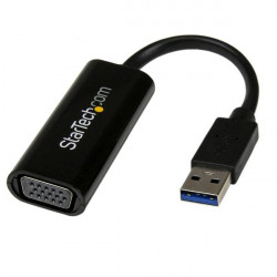 StarTech.com Adaptateur USB vers VGA - Carte graphique externe - USB 3.0 - Slim - 1080p - Adaptateur multi-écrans - Adaptateur 