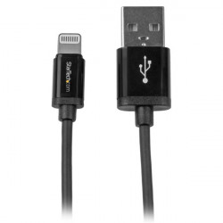 StarTech.com Câble Apple Lightning vers USB pour iPhone 5 / iPod / iPad de 1 m - M/M - Noir (USBLT1MB) - Câble Lightning - Ligh