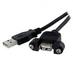 StarTech.com Câble USB Montage sur Panneau A Femelle vers A Mâle - Extension Panneau Montage USB F/M - Port USB A Femelle - 91 