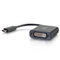 C2G USB C to DVI-D Video Converter - USB Type C to DVI Adapter - Black - Adaptateur vidéo externe - USB 3.1 - DisplayPort - noi