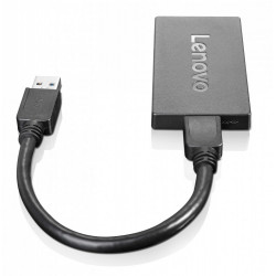 Lenovo - Adaptateur vidéo externe - USB 3.0 - DisplayPort - pour ThinkCentre M90q Gen 2, ThinkPad T14s Gen 2, T15p Gen 2, Think