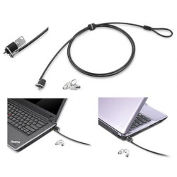 Lenovo Security Cable Lock - Câble de sécurité - 1.6 m - pour ThinkCentre M75q Gen 2, M75t Gen 2, M90q Gen 2, ThinkEdge SE30, T
