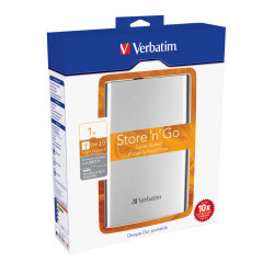 Verbatim Store 'n' Go Portable - Disque dur - 1 To - externe (portable) - USB 3.0 - 5400 tours/min - mémoire tampon : 8 Mo