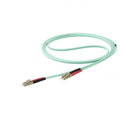 StarTech.com 10 m OM4 LC to LC Multimode Duplex Fiber Optic Patch Cable- Aqua - 50/125 - Fiber Optic Cable - 40/100Gb - LSZH (4