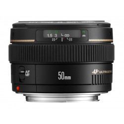 Canon EF - Objectif - 50 mm - f/1.4 USM - Canon EF - pour EOS 1000, 1D, 50, 500, 5D, 7D, Kiss F, Kiss X2, Kiss X3, Rebel T1i, R
