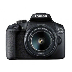 Canon EOS 2000D - Appareil photo numérique - Reflex - 24.1 MP - APS-C - 1080p / 30 pi/s - 3x zoom optique objectif EF-S 18-55 m