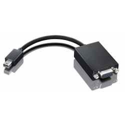 Lenovo - Câble VGA - Mini DisplayPort (M) pour HD-15 (VGA) (F) - 20 cm - pour Lenovo ThinkPad Helix, ThinkPad L570, P51, T430, 