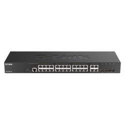 D-Link DGS 2000-28 - Commutateur - C3 - Géré - 24 x 10/100/1000 + 4 x combiné Fast Ethernet/Gigabit SFP - Montable sur rack