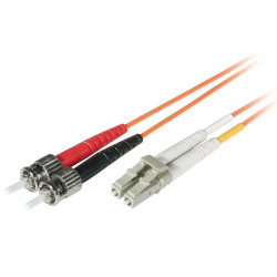 C2G LC-ST 62.5/125 OM1 Duplex Multimode PVC Fiber Optic Cable (LSZH) - Cordon de raccordement - ST multi-mode (M) pour LC multi