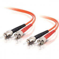 C2G ST-ST 50/125 OM2 Duplex Multimode PVC Fiber Optic Cable (LSZH) - Cordon de raccordement - ST multi-mode (M) pour ST multi-m