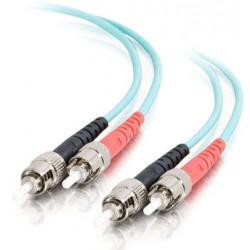 C2G ST-ST 10Gb 50/125 OM3 Duplex Multimode PVC Fiber Optic Cable (LSZH) - Câble réseau - ST multi-mode (M) pour ST multi-mode (