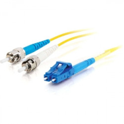 C2G LC-ST 9/125 OS1 Duplex Singlemode PVC Fiber Optic Cable (LSZH) - Cordon de raccordement - mode unique ST (M) pour mode uniq