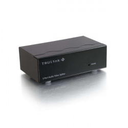 C2G TruLink 2-Port UXGA Monitor Splitter/Extender with 3.5mm Audio - Prolongateur audio/vidéo - 2 ports - jusqu'à 64 m