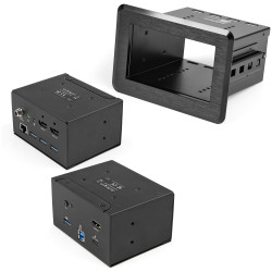 StarTech.com Conference Room Docking Station, Universal Laptop Dock, 4K HDMI, 60W Power Delivery, USB Hub, GbE, Audio, In-Table