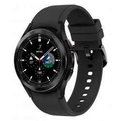 Samsung Galaxy Watch4 Classic - 42 mm - noir - montre intelligente avec bande de sport ridge - fluoroélastomère - noir - affich