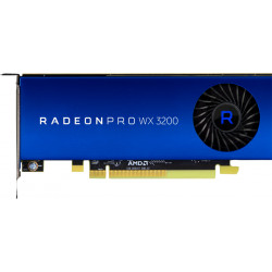 AMD Radeon Pro WX 3200 - Carte graphique - Radeon Pro WX 3200 - 4 Go GDDR5 - PCIe 3.0 x16 profil bas - 4 x Mini DisplayPort - p