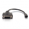 C2G HDMI Micro to DVI Adapter Converter Dongle - Adaptateur vidéo - liaison simple - DVI-D femelle pour HDMI micro mâle - 20.3 