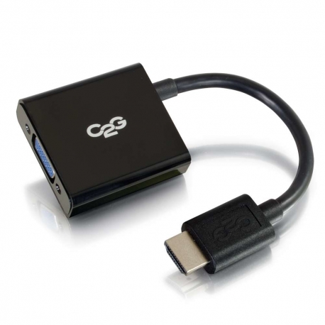 C2G HDMI Mini to VGA Adapter Converter Dongle - Convertisseur vidéo - HDMI - VGA - noir